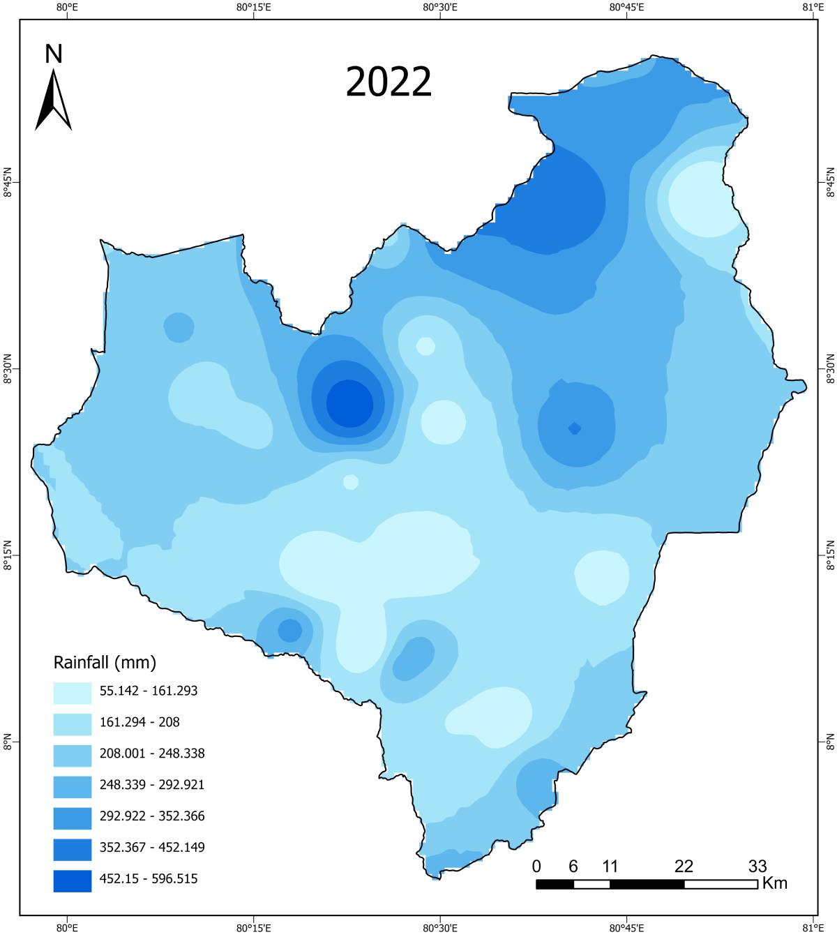 Rainfall Yala 2022